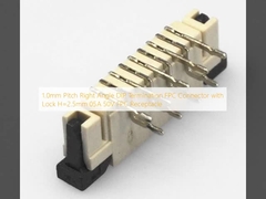 1.0mm Pitch Right Angle DIP Termination FPC Connector with Lock H=2.5mm 05A 50V FPC Receptacle (Коннектор FPC с замыкателем H=2.5mm 05A 50В)