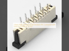 1.0mm Pitch Vertical DIP Termination FPC Connector с блокировкой H=2.5mm до 35P
